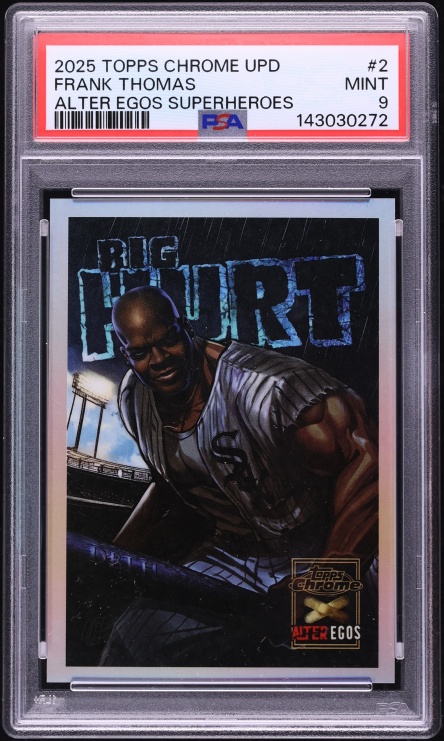 2025 Topps Chrome Update Alter Egos Superheroes Frank Thomas #2 PSA 9 MINT - Photo 1