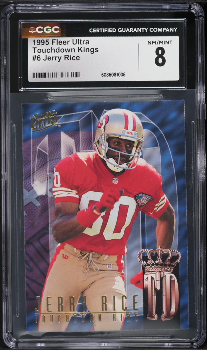 1995 Ultra Touchdown Kings Jerry Rice #6 CGC 8 NM-MT on Fanatics Collect