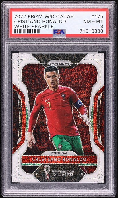 2022 Panini Obsidian Black Colorblast Cristiano Ronaldo #9 MBA PSA