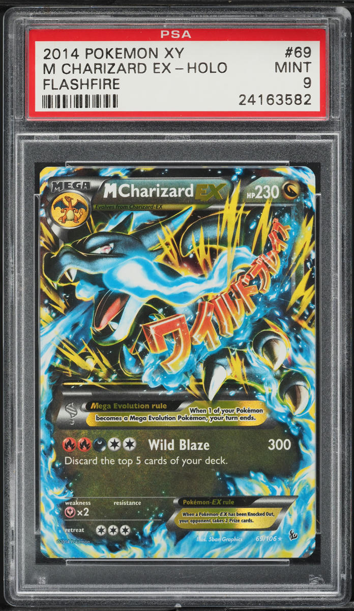 2014 Pokemon XY Flashfire Holo M Charizard EX #69 PSA 9 MINT