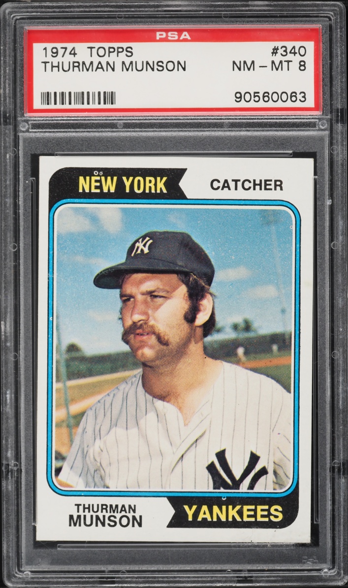 1974 Topps Thurman Munson #340 PSA 8 NM-MT