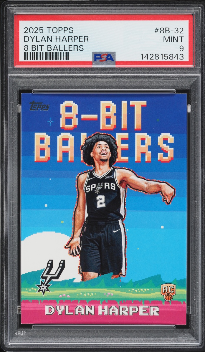 2025 Topps 8-Bit Ballers Dylan Harper ROOKIE #8B-32 PSA 9 MINT