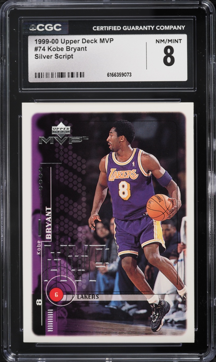 1999 Upper Deck MVP Silver Script Kobe Bryant #74 CGC 8 NM-MT