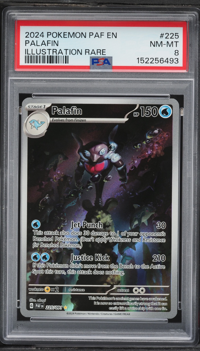 2024 Pokemon Scarlet & Violet Paldean Fates IR Palafin #225 PSA 8 NM-MT