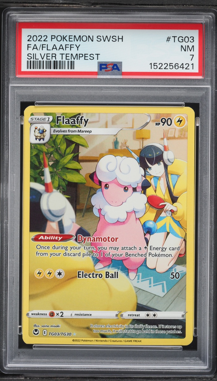2022 Pokemon Sword & Shield Silver Tempest CHR Flaaffy #TG03 PSA 7 NRMT