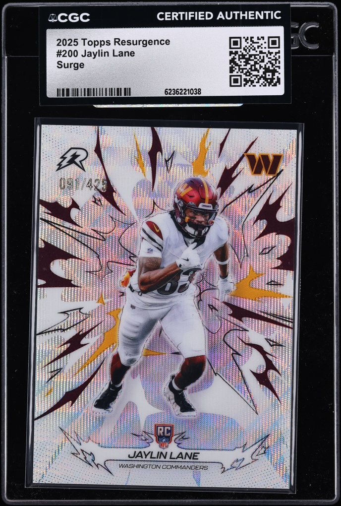 2025 Topps Resurgence Surge Jaylin Lane ROOKIE /425 #200 CGC AUTH
