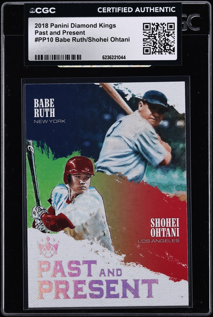 2018 Panini Diamond Kings Past And Present Babe Ruth Shohei Ohtani ROOKIE #PP10 CGC AUTH