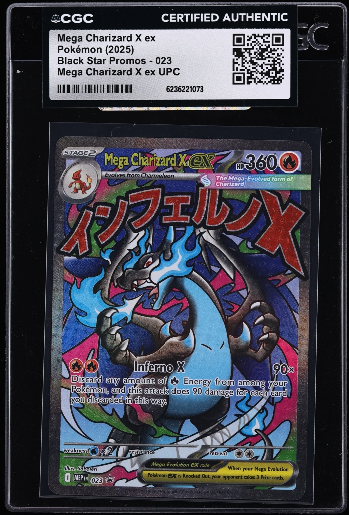 2025 Pokemon Mega Evolution Promo Ultra Premium Full Art Mega Charizard X Ex #23 CGC AUTH