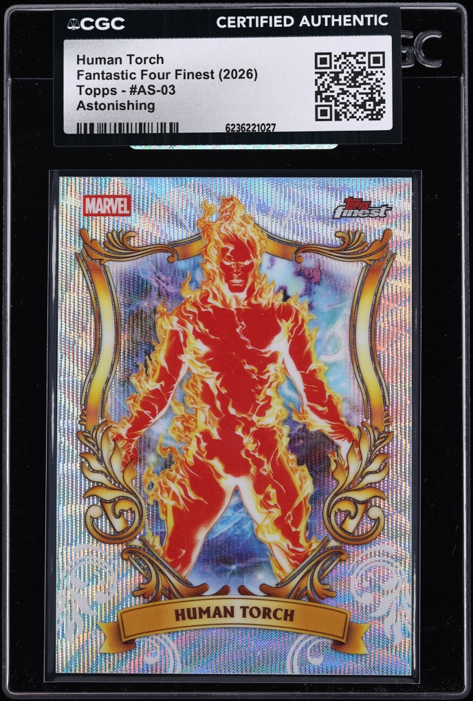 2026 Finest Fantastic Four Astonishing Human Torch #AS-03 CGC AUTH