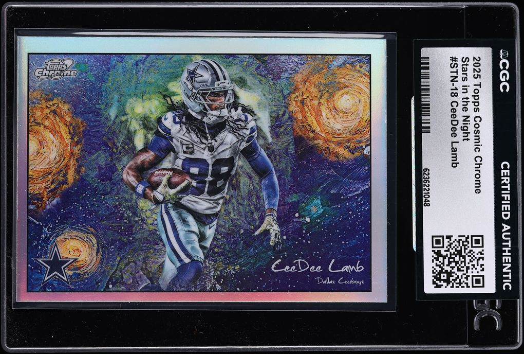 2025 Topps Chrome Cosmic Stars In The Night CeeDee Lamb #STN-18 CGC AUTH