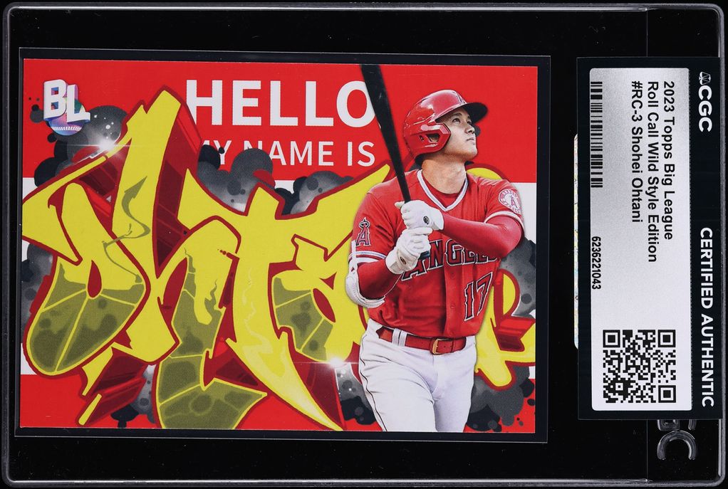 2023 Topps Big League Roll Call Wild Style Edition Shohei Ohtani #RC-3 CGC AUTH