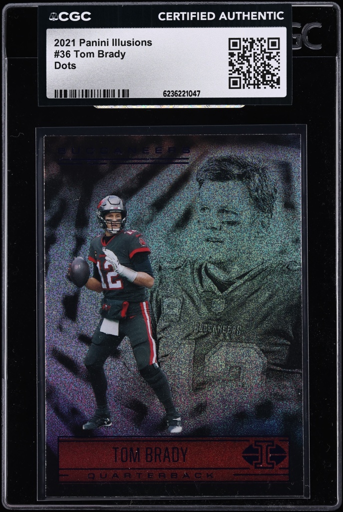 2021 Panini Illusions Dots Tom Brady #36 CGC AUTH