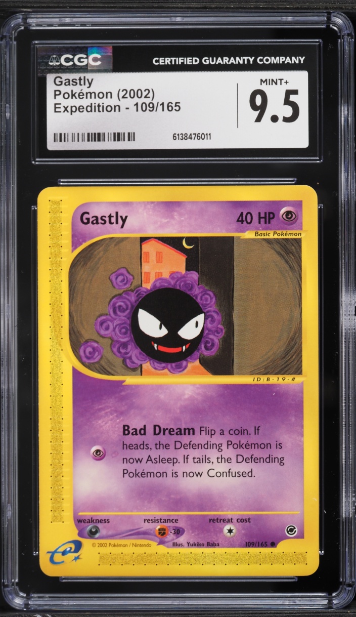 2002 Pokemon Expedition Gastly #109 CGC 9.5 MINT+