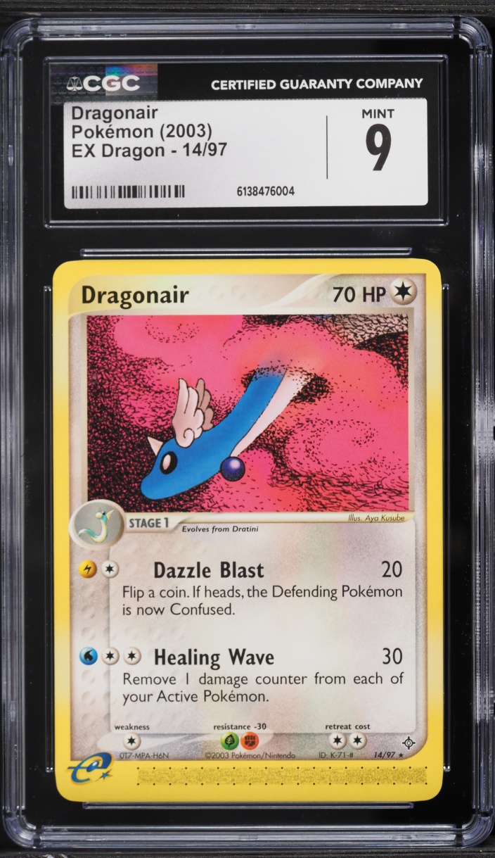 2003 Pokemon EX Dragon Dragonair #14 CGC 9 MINT