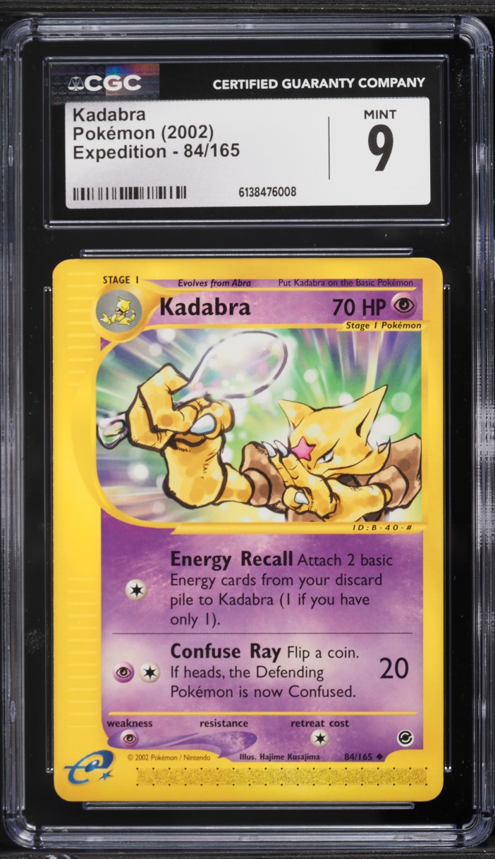2002 Pokemon Expedition Kadabra #84 CGC 9 MINT
