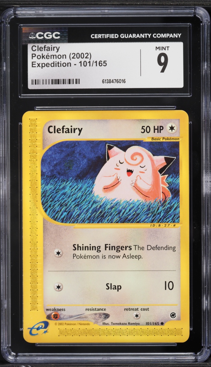 2002 Pokemon Expedition Clefairy #101 CGC 9 MINT