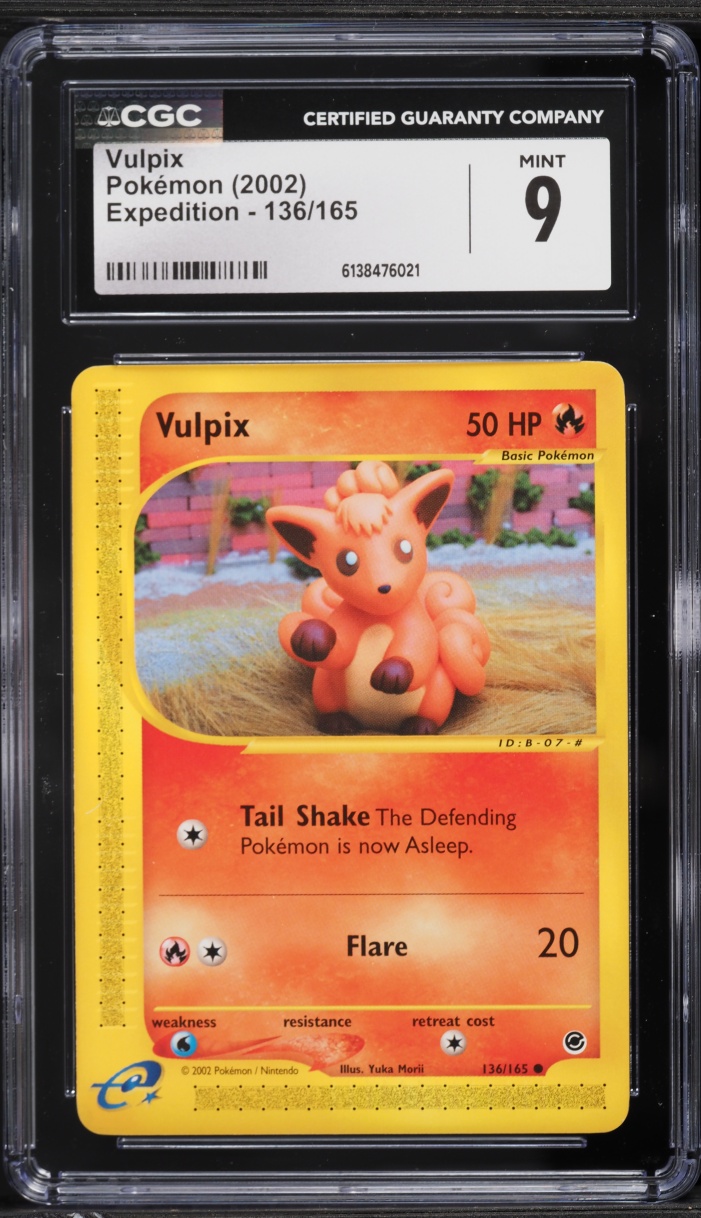 2002 Pokemon Expedition Vulpix #136 CGC 9 MINT
