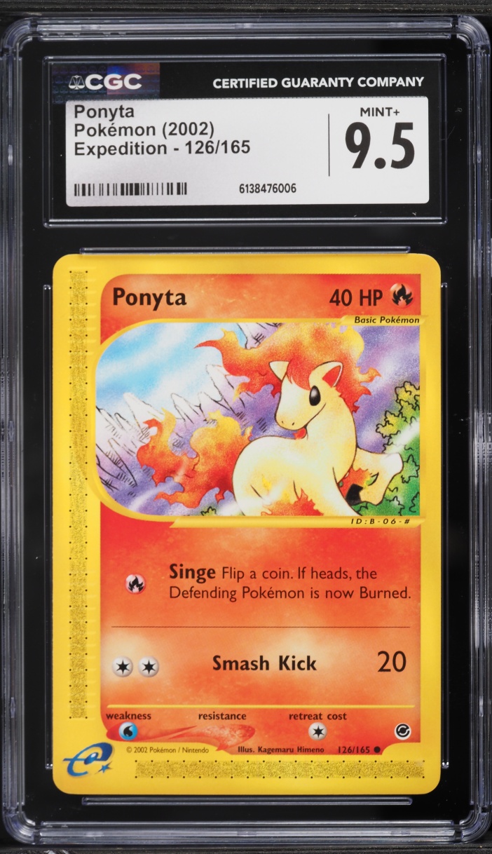 2002 Pokemon Expedition Ponyta #126 CGC 9.5 MINT+