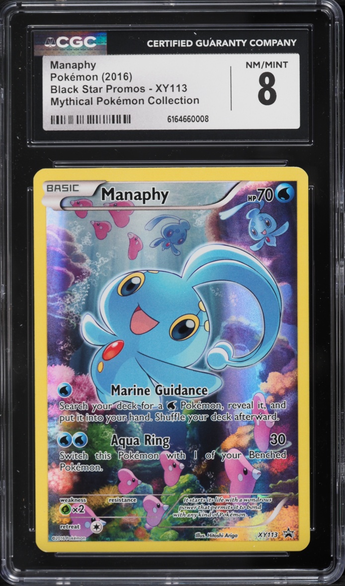 2016 Pokemon Promo Mythical Collection Manaphy #XY113 CGC 8 NM-MT