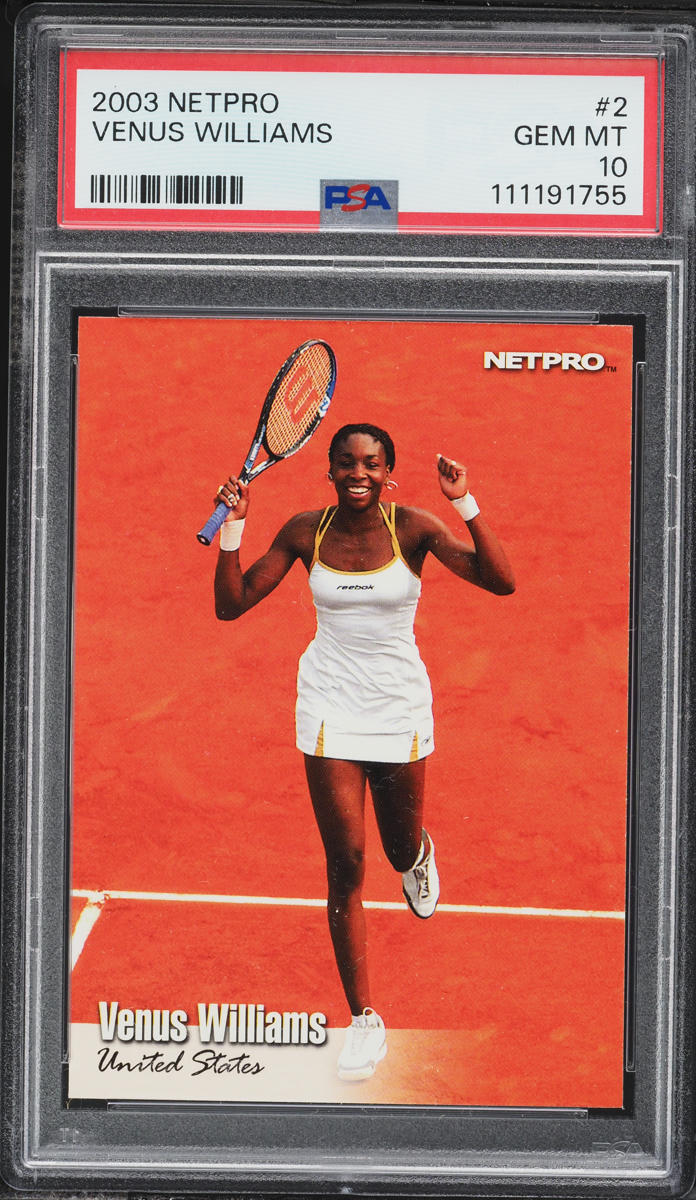 2003 Netpro Tennis Venus Williams ROOKIE #2 PSA 10 GEM MINT