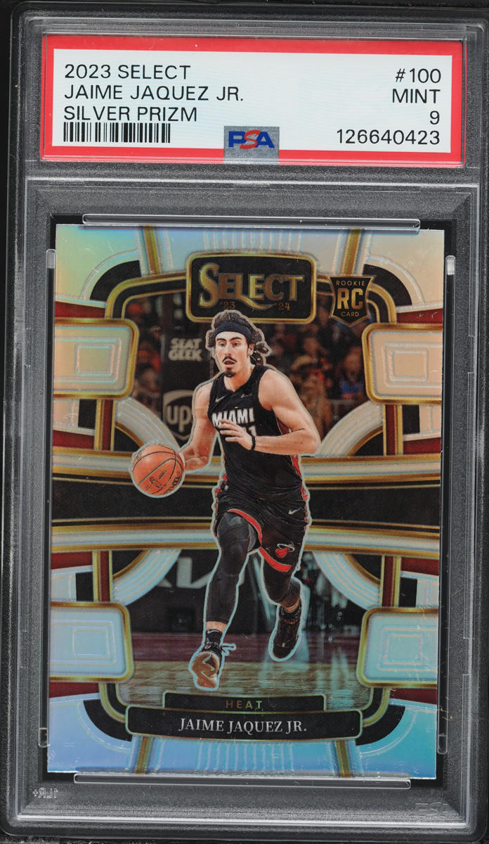 2023 Select Concourse Silver Prizm Jaime Jaquez Jr. ROOKIE #100 PSA 9 MINT