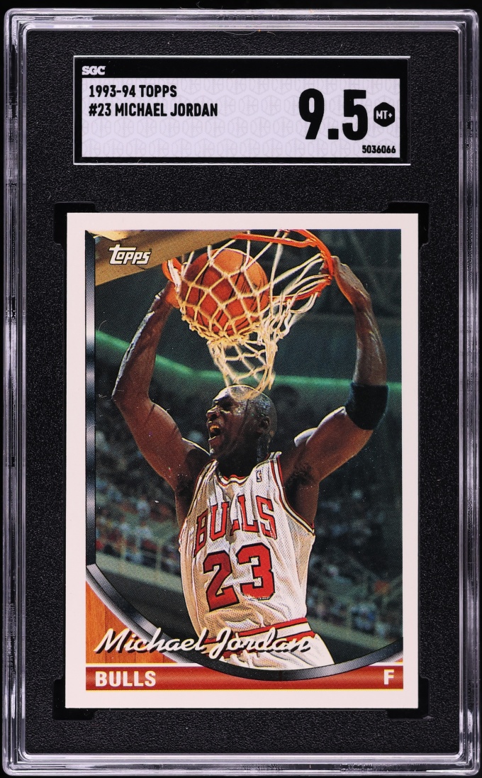 1993 Topps Basketball Michael Jordan #23 SGC 9.5 MINT+
