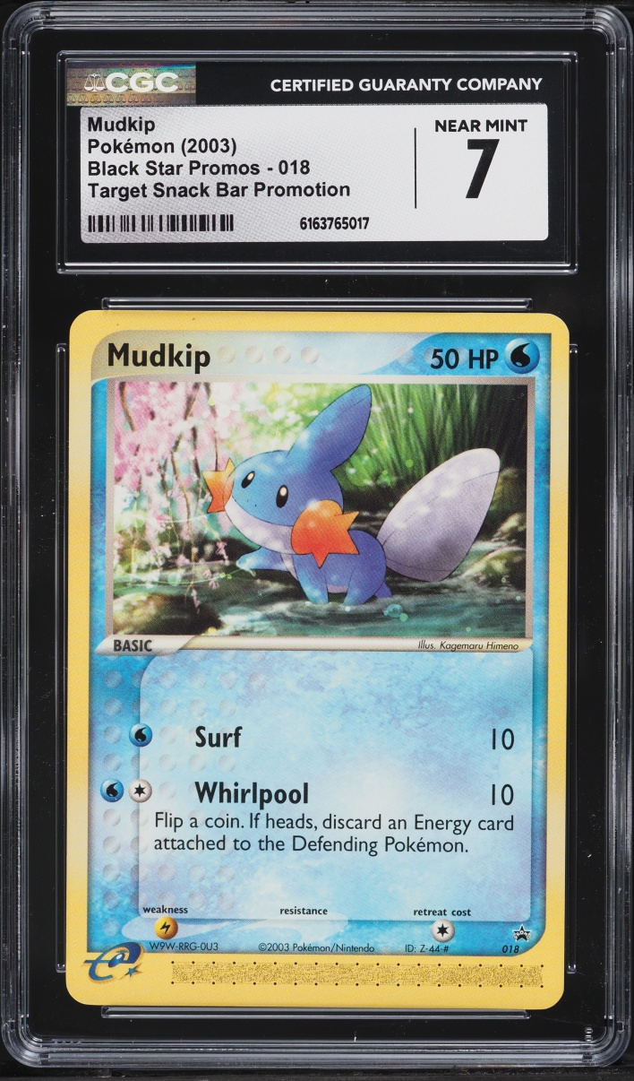 2003 Pokemon Promo Target Snack Bar Mudkip #18 CGC 7 NRMT