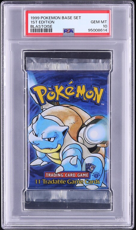 1999 Pokemon Base Set 1st Edition Pack Blastoise PSA 10 GEM MINT