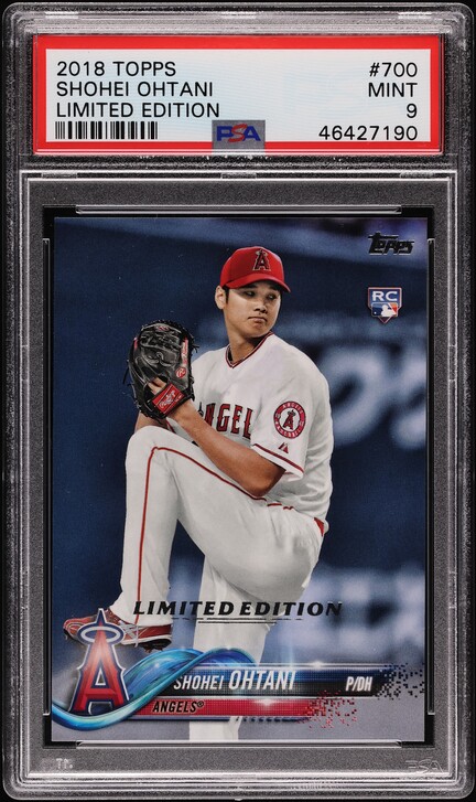 2018 Topps Chrome Sepia Refractor Shohei Ohtani ROOKIE #150 PSA 9