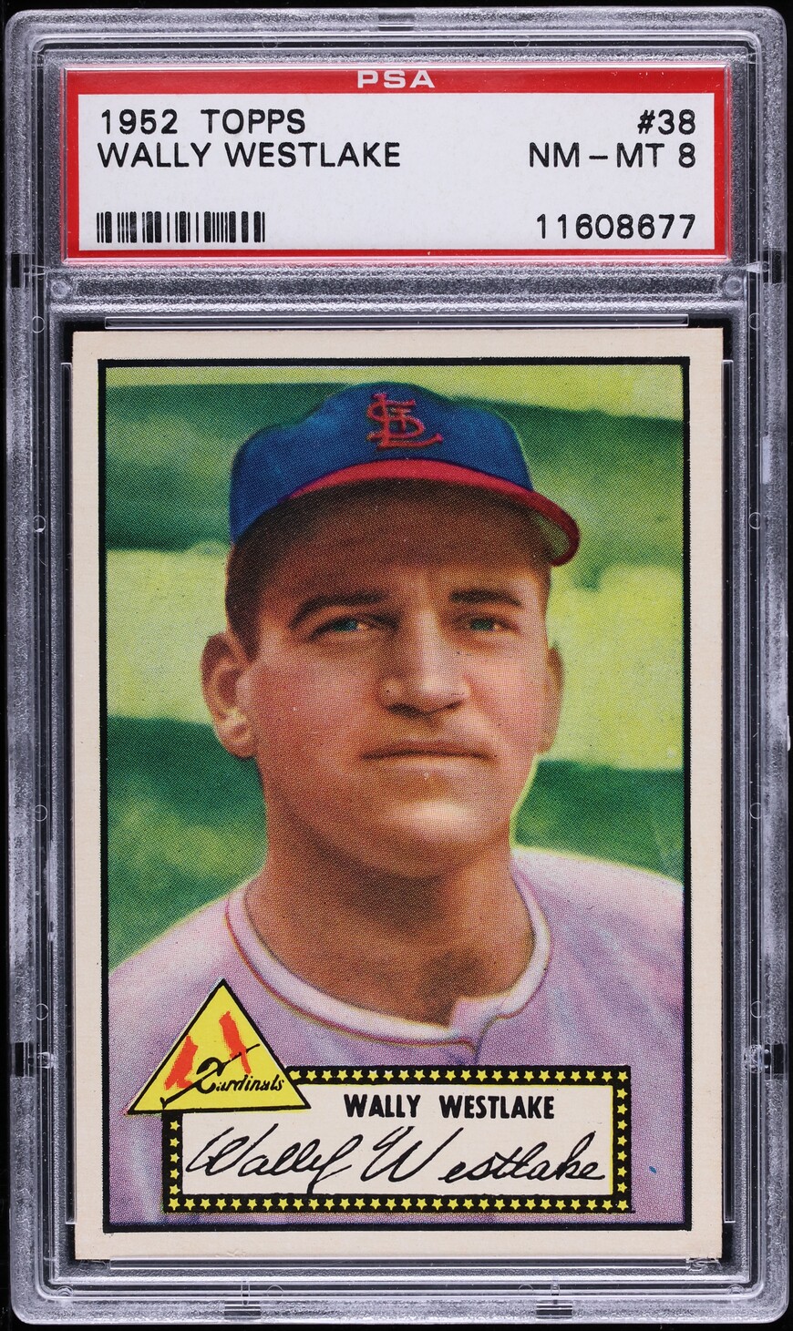 1952 Topps Wally Westlake #38 PSA 8 NM-MT