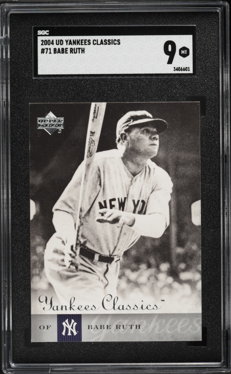 2004 Upper Deck Yankees Classics Babe Ruth #71 SGC 9 MINT