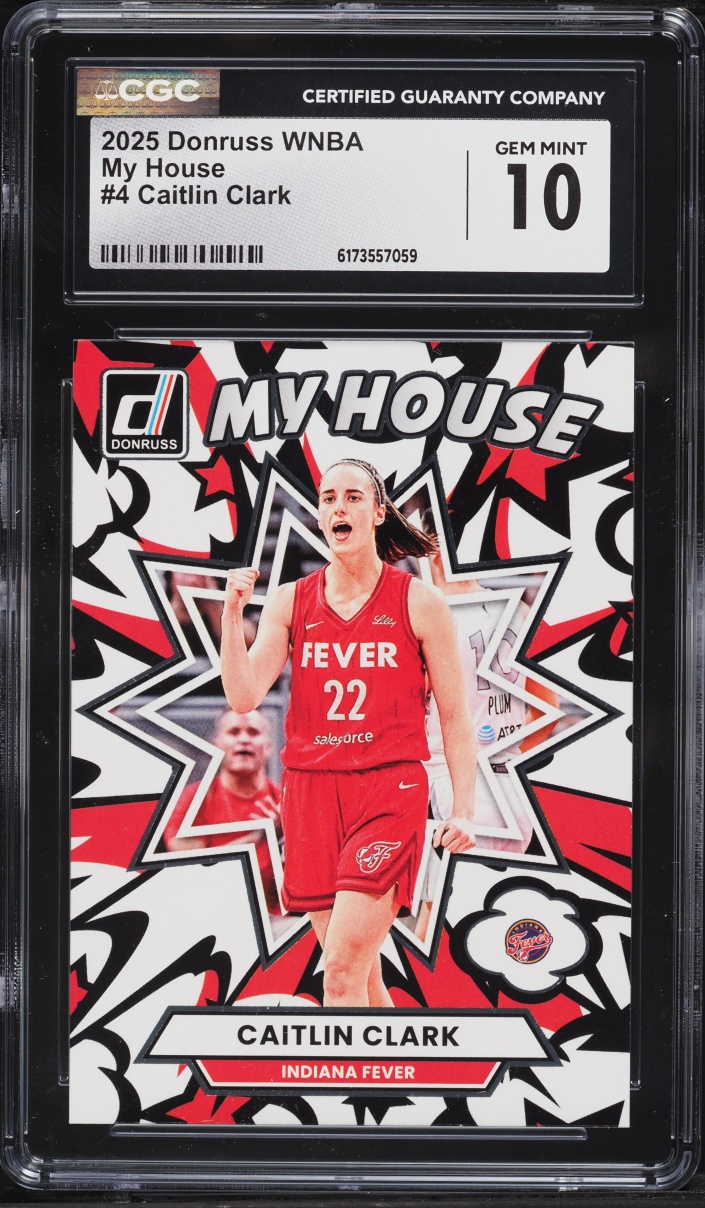 2025 Donruss WNBA My House Caitlin Clark #4 CGC 10 GEM MINT