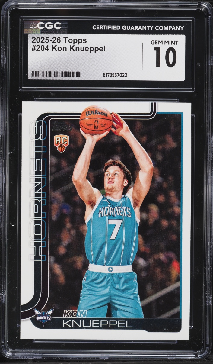 2025 Topps Basketball Kon Knueppel ROOKIE #204 CGC 10 GEM MINT