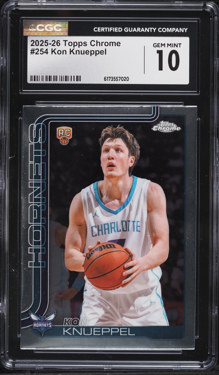 2025 Topps Chrome Kon Knueppel ROOKIE #254 CGC 10 GEM MINT