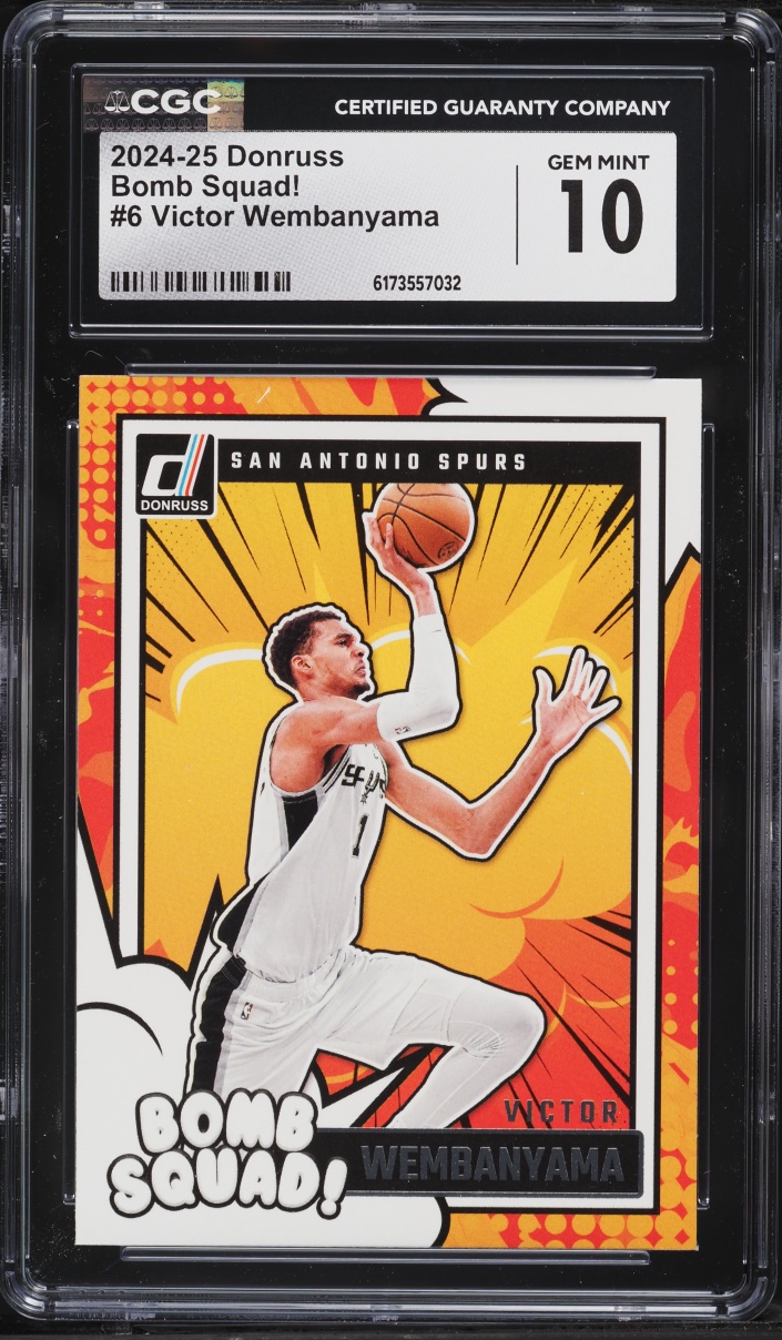 2024 Donruss Bomb Squad! Victor Wembanyama #6 CGC 10 GEM MINT