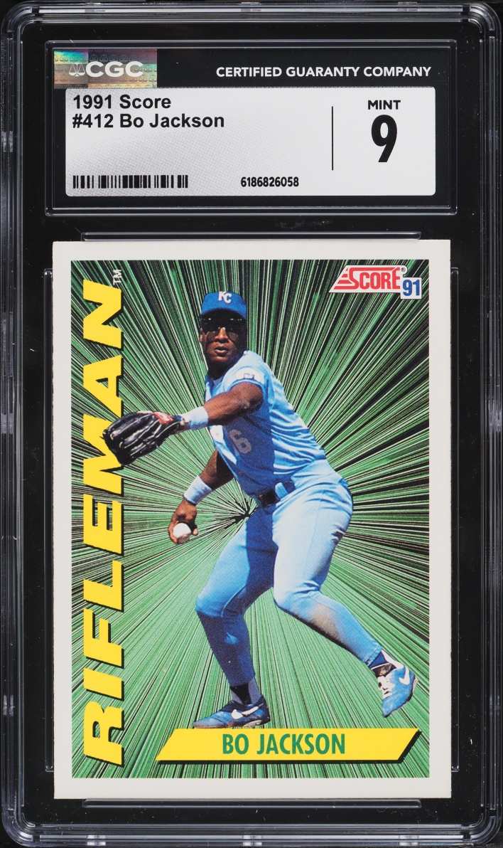 1991 Score Bo Jackson #412 CGC 9 MINT