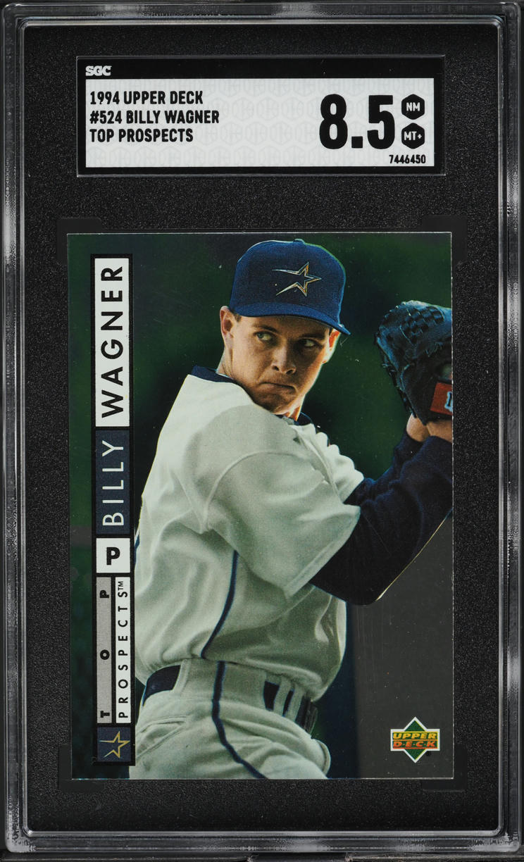 1994 Upper Deck Top Prospects Billy Wagner ROOKIE #524 SGC 8.5 NM-MT+