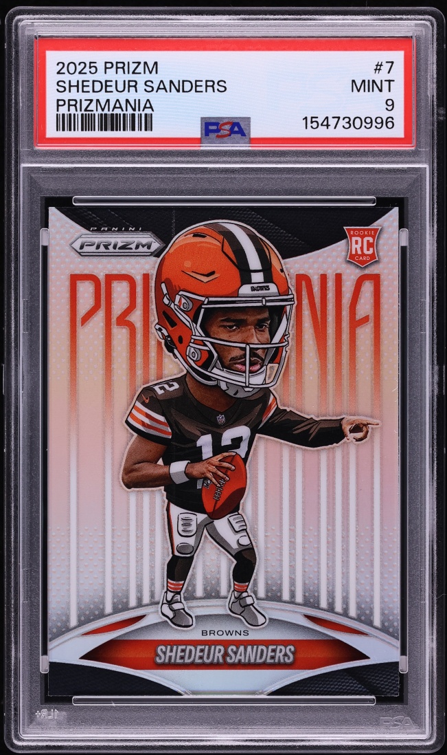 2025 Panini Prizm Prizmania Shedeur Sanders ROOKIE #7 PSA 9 MINT