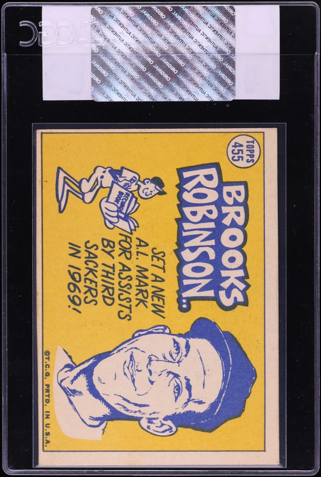 1970 Topps Brooks Robinson ALL-STAR #455 CGC AUTH