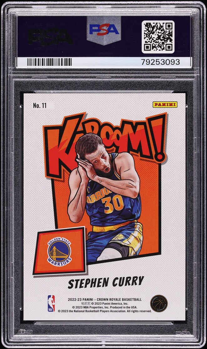 2022 Crown Royale Kaboom! Stephen Curry #11 PSA 10 GEM MINT