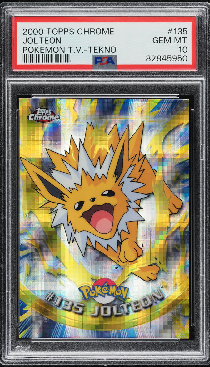 2000 Topps Chrome Pokemon Series 2 Tekno Jolteon #135 PSA 10 GEM MINT