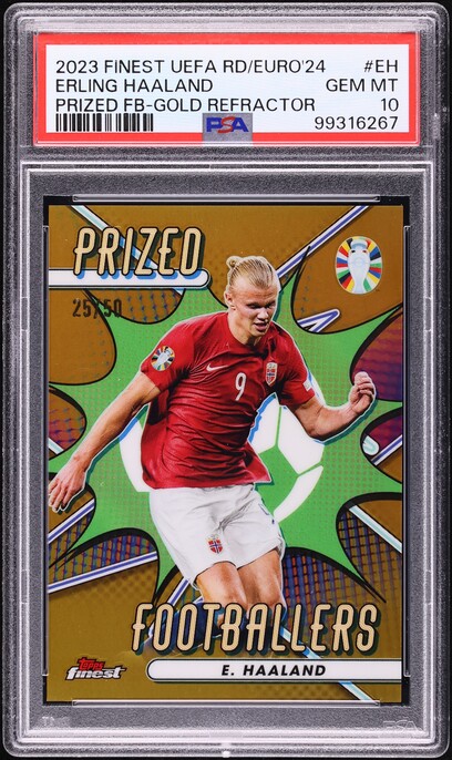 2023 Topps Living UEFA Champions League Erling Haaland #510 PSA 10