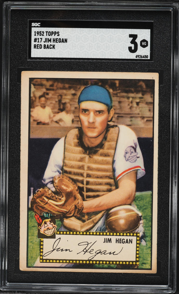 1952 Topps Jim Hegan #17 SGC 3 VG