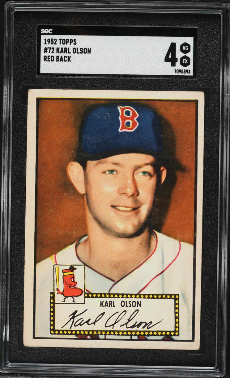 1952 Topps Karl Olson #72 SGC 4 VGEX