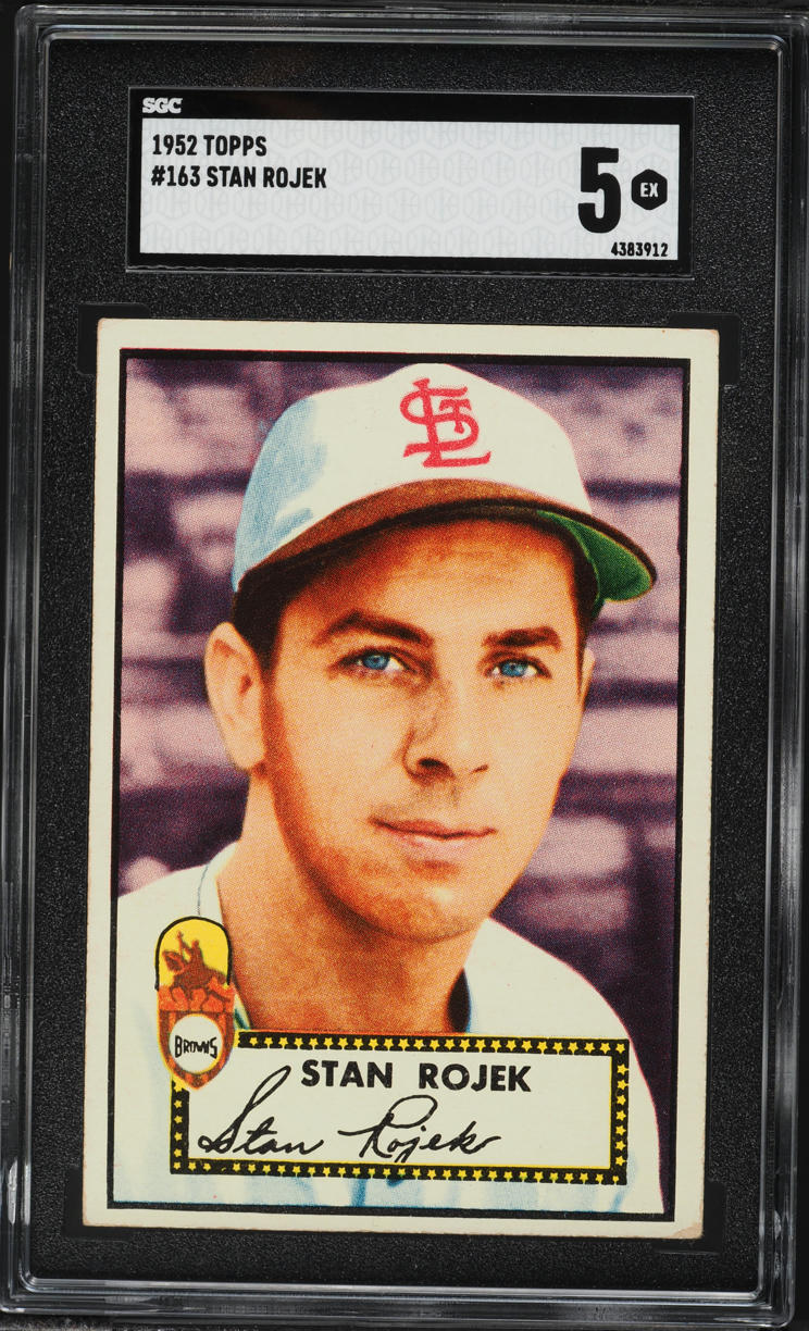 1952 Topps Stan Rojek #163 SGC 5 EX