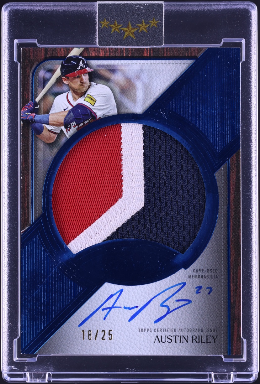 2025 Topps Five Star Jumbo Prime Austin Riley PATCH AUTO /25 #JPA-AR