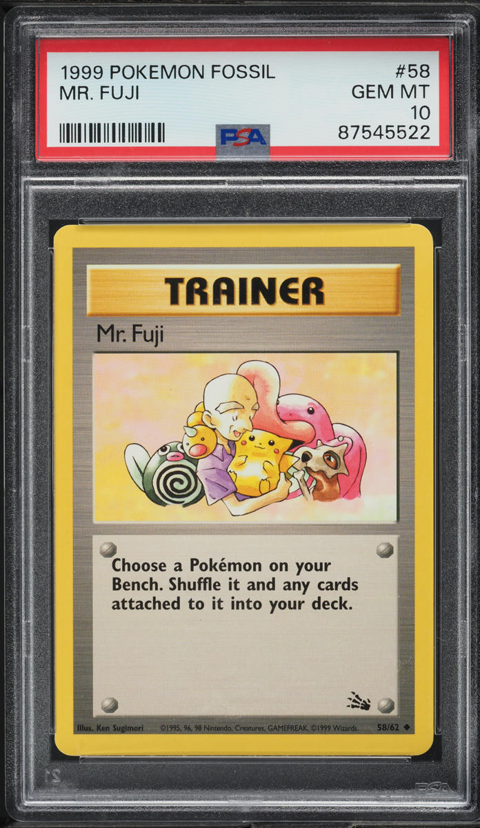 1999 Pokemon Fossil Mr. Fuji #58 PSA 10 GEM MINT