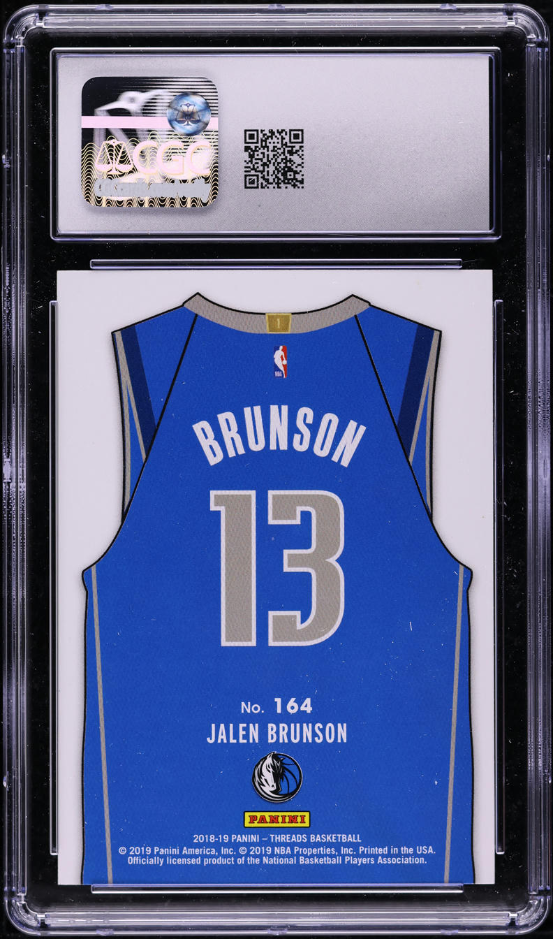 2018 Panini Threads Icon Jalen Brunson ROOKIE #164 CGC 10 GEM MINT
