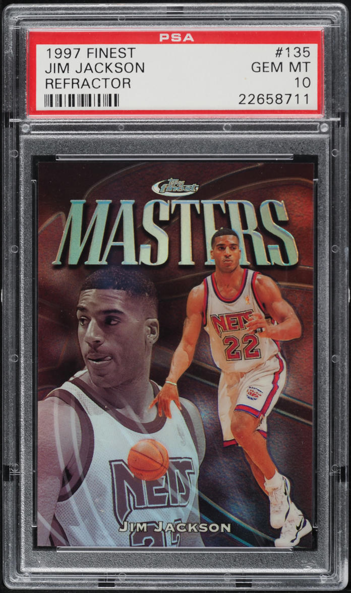 1997 Finest Refractor Jim Jackson /1090 #135 PSA 10 GEM MINT
