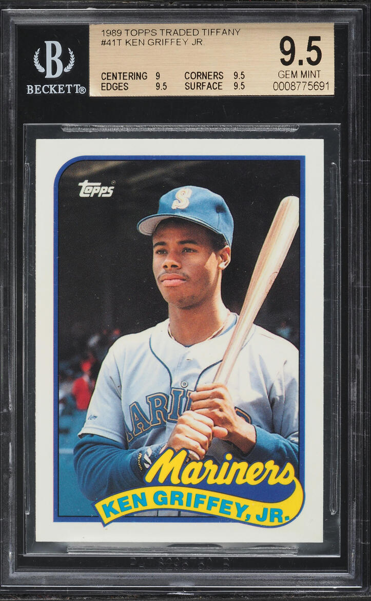 1989 Topps Traded Tiffany Ken Griffey Jr. ROOKIE #41T BGS 9.5 GEM MINT